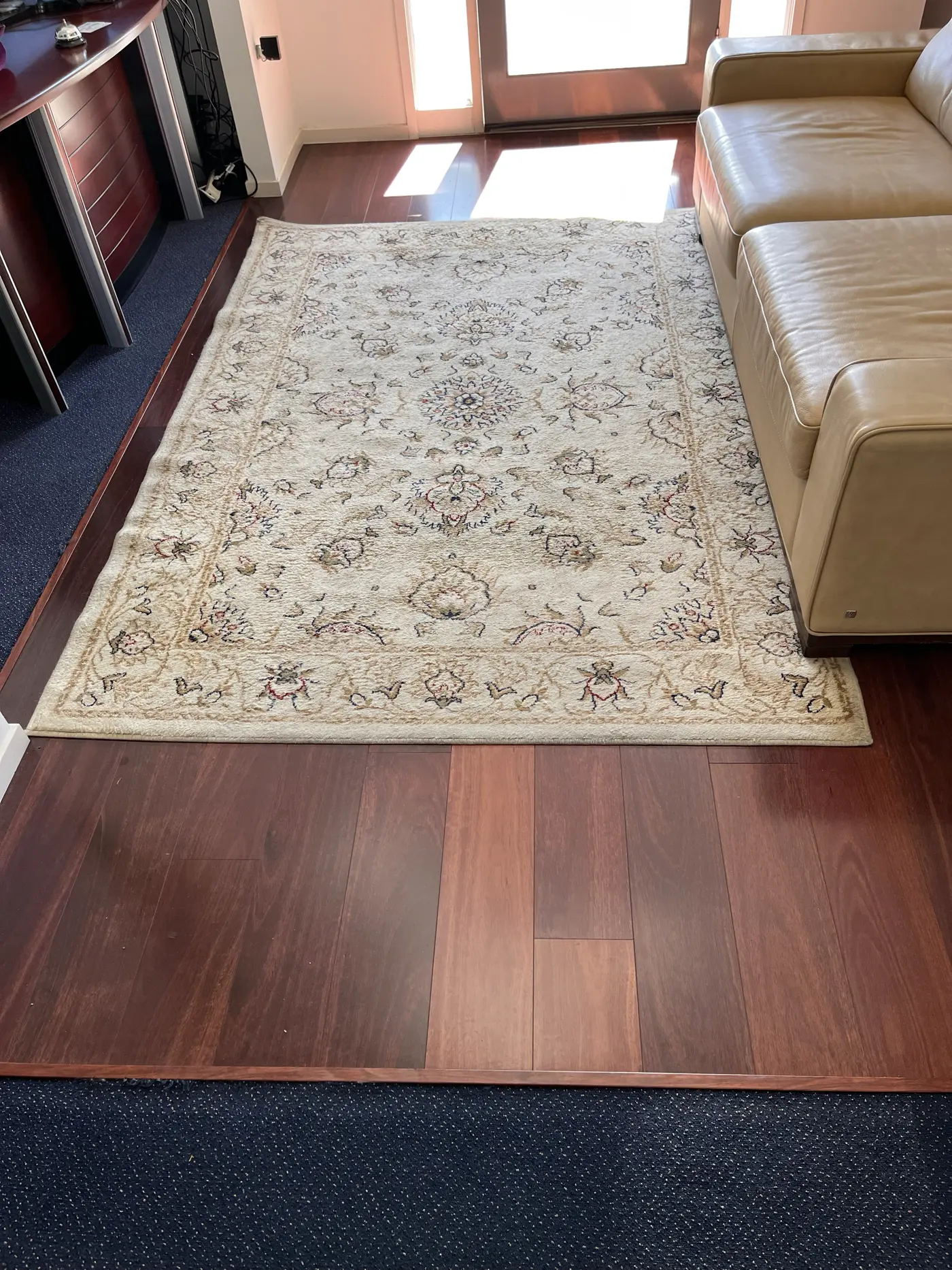 Clean rug after steam cleaning