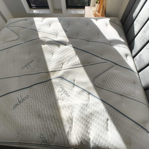 mattress cleaning service by Steam Boss removing dust mites, urine stains, pet odours, allergens and bacteria from a mattress in Gold Coast & Brisbane.