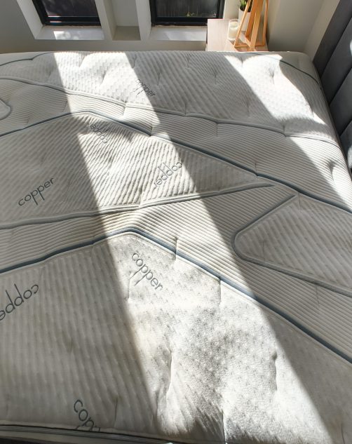 mattress cleaning service by Steam Boss removing dust mites, urine stains, pet odours, allergens and bacteria from a mattress in Gold Coast & Brisbane.