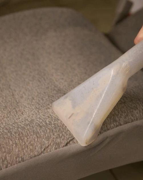 Professional upholstery steam cleaning Brisbane removing dirt and stains from sofa